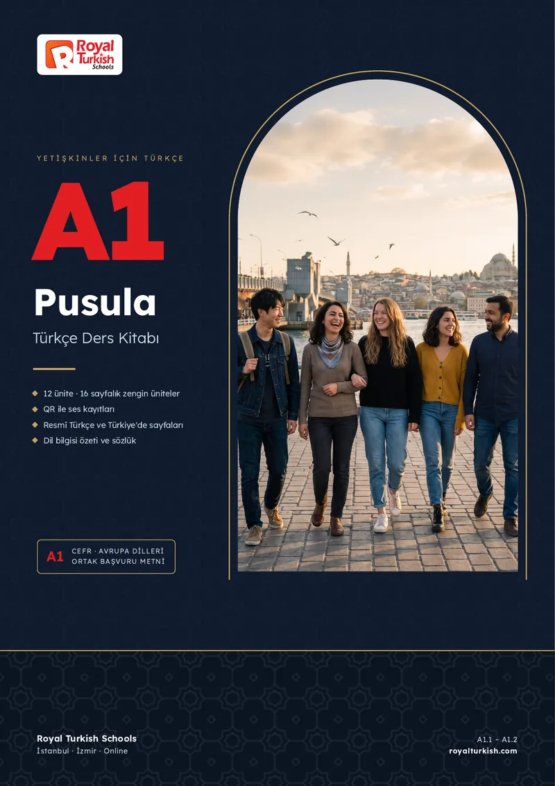 Pusula A1 Türkçe Ders Kitabı, ön kapak