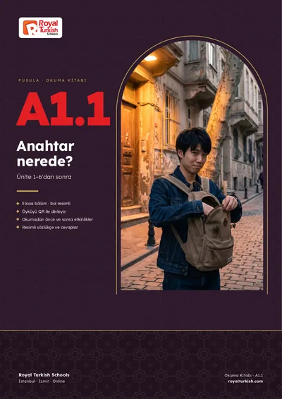 Pusula A1.1 okuma kitabı kapağı: Anahtar nerede?