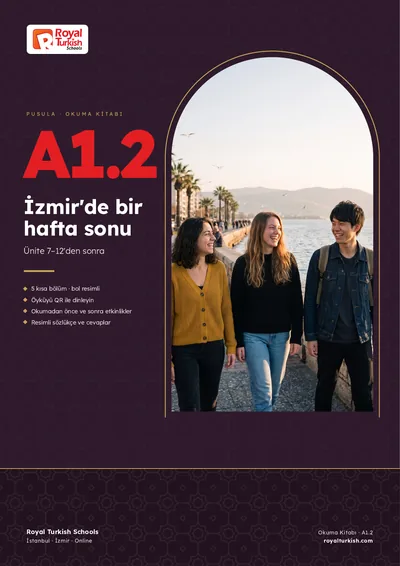 Pusula A1.2 okuma kitabı kapağı: İzmir'de bir hafta sonu