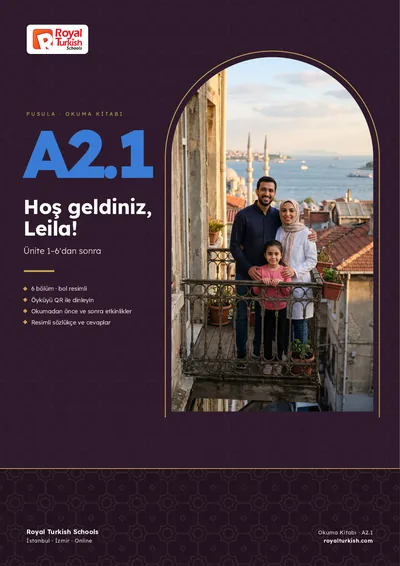 Pusula A2.1 okuma kitabı kapağı: Hoş geldiniz, Leila!