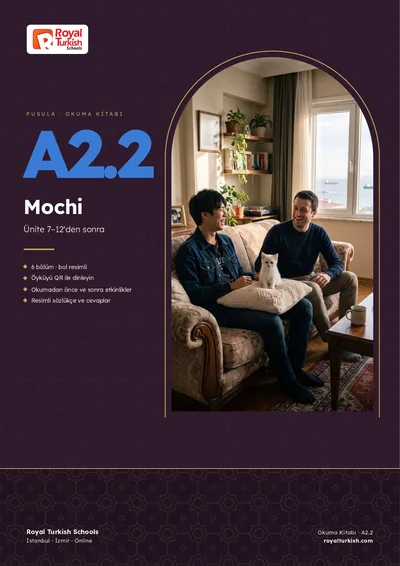 Pusula A2.2 okuma kitabı kapağı: Mochi