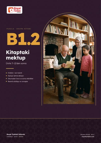 Pusula B1.2 okuma kitabı kapağı: Kitaptaki mektup